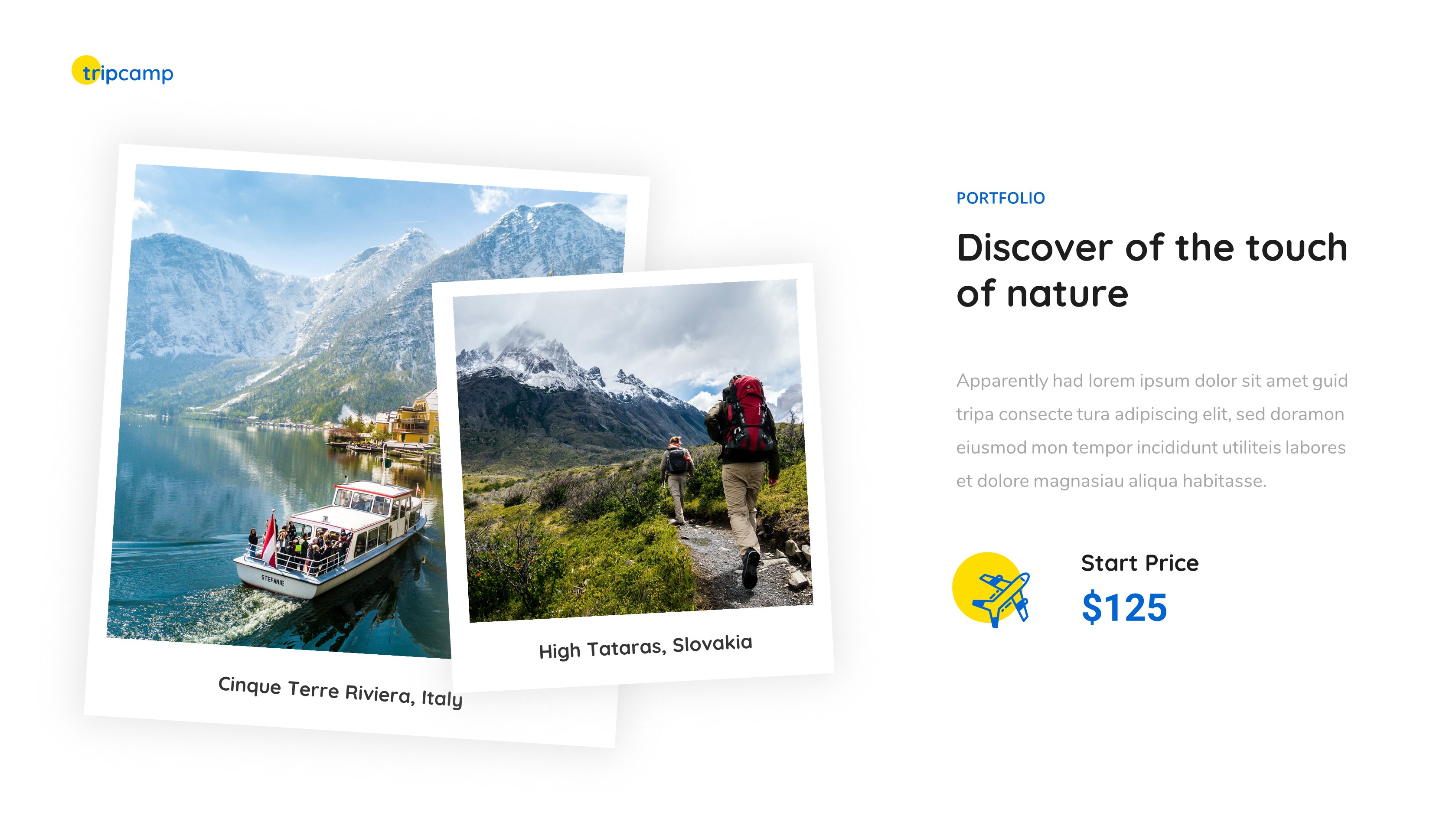 Tripcamp - Tour & Travel Vacation PowerPoint Template by pointslide