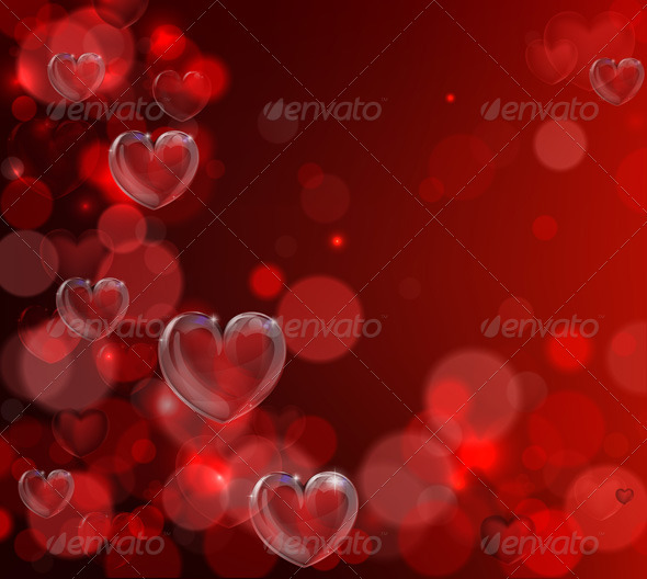 Valentines day heart background