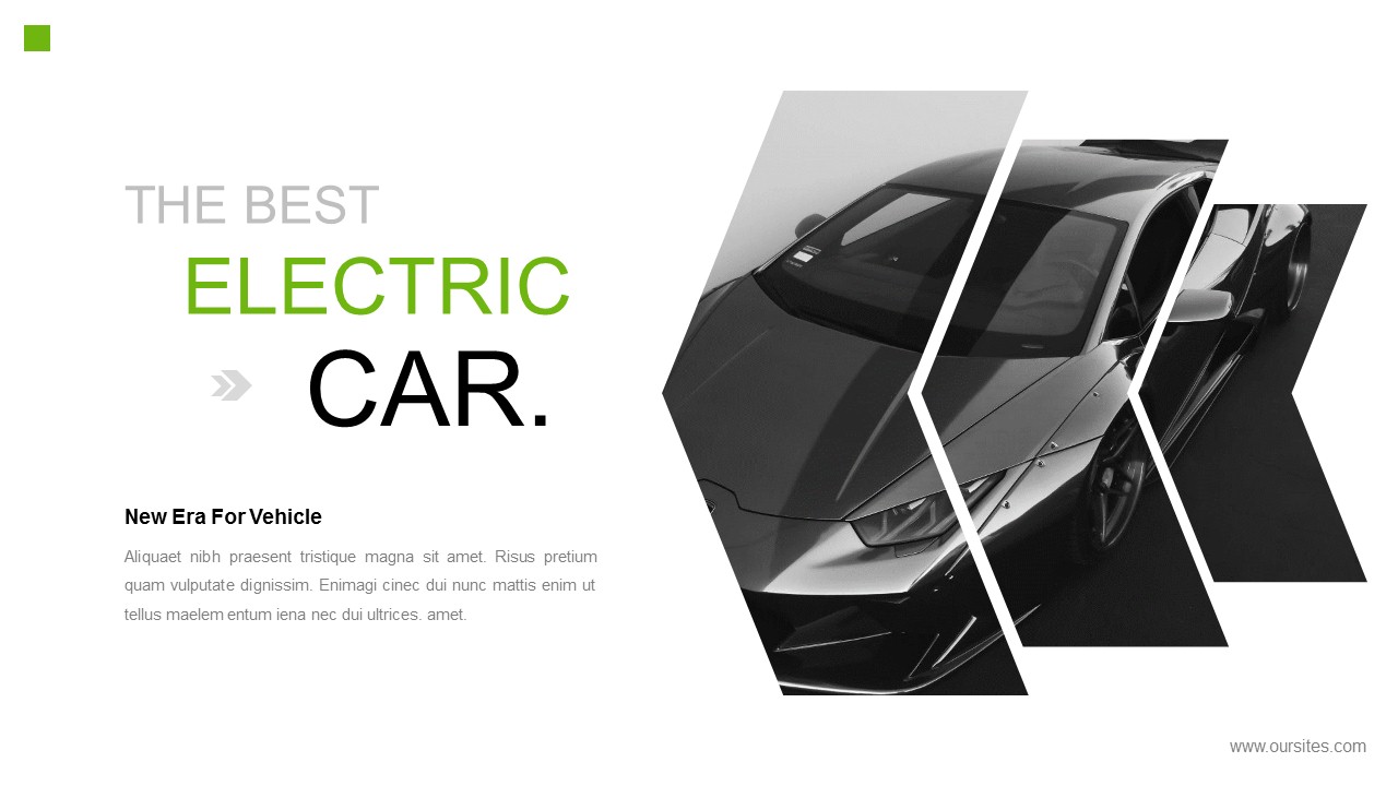 Electric Car Powerpoint Template Presentation, Presentation Templates