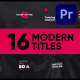 Modern Titles / MOGRT - VideoHive Item for Sale