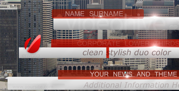 Bussines, News  Lower Third Pack full HD