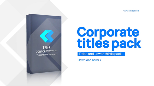 Corporate Titles and Lower thirds pack