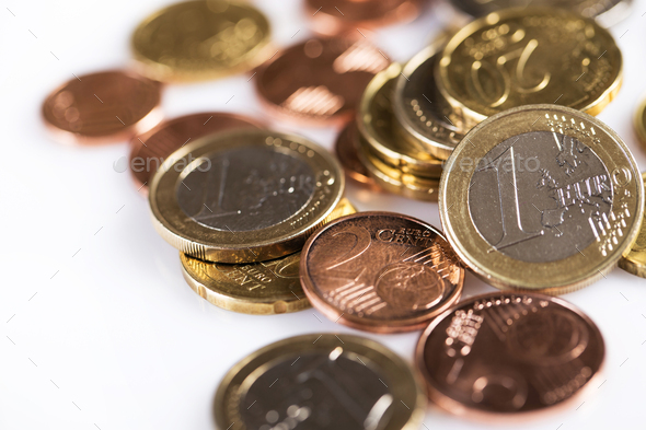 Euro coins - Stock Photo - Images