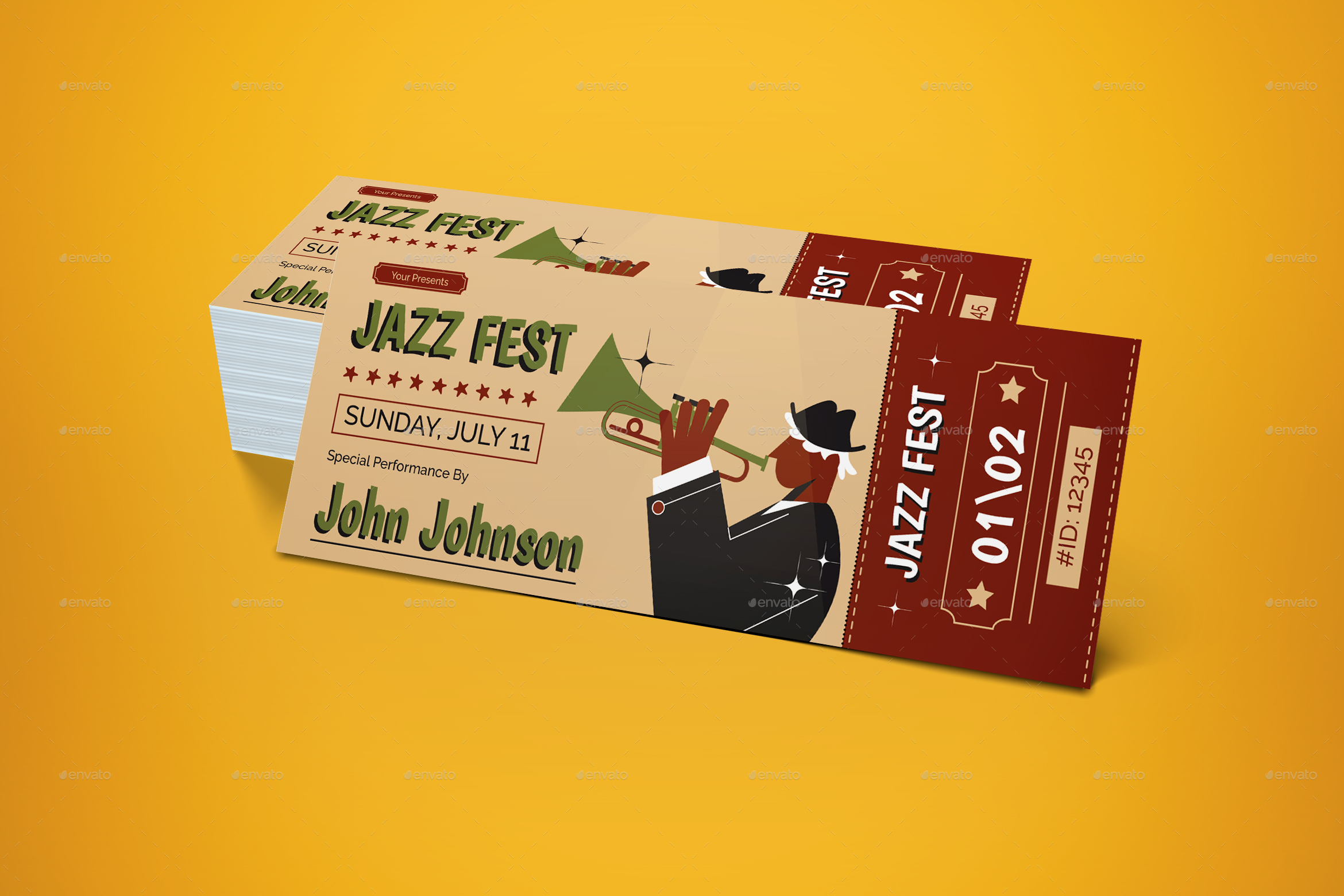 Ticket Jazz Festival by graphicook GraphicRiver