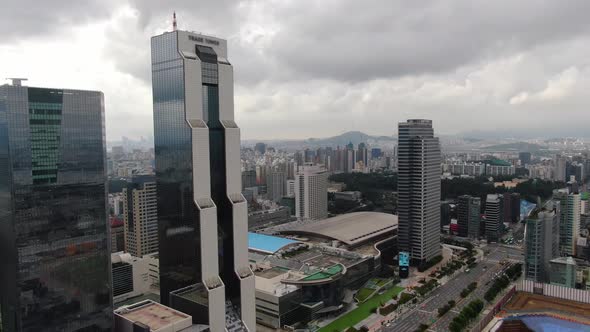 Korea Seoul Samseong Dong Coex Tall Building City Landscape