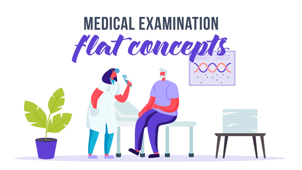 Medical examination - Flat Concept