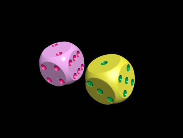 High-poly realistic dice - 3Docean 33249266