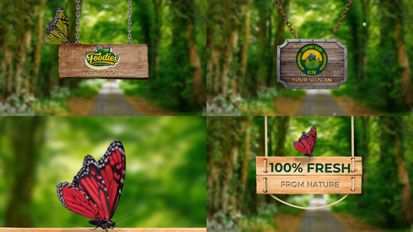 Wood Banner Sign - VideoHive 33257372