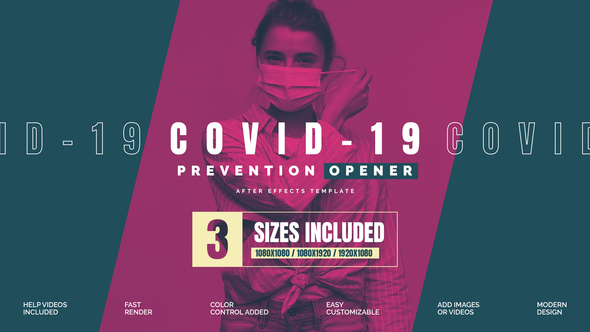 Covid-19 Prevention Opener - VideoHive 33258023