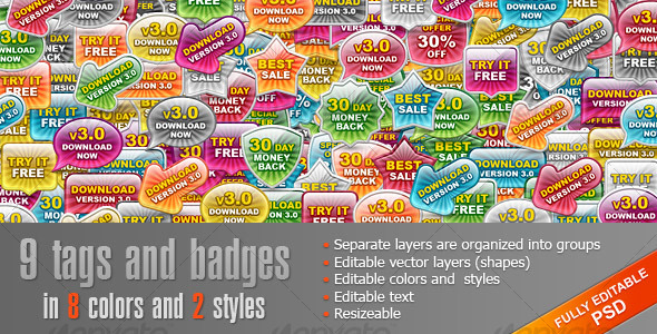Glass Tags and Badges