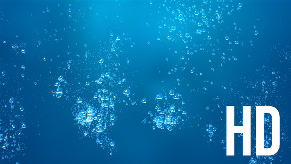 Underwater Bubbles Background HD