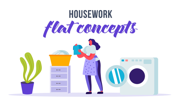 Housework - Flat Concept