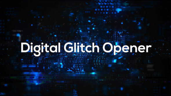 Glitch Technology Opener - VideoHive 33268818