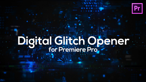 Glitch Technology Opener for Premiere Pro