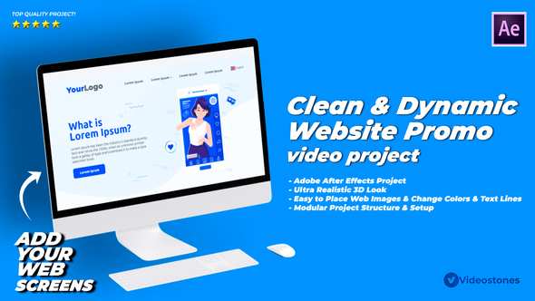 Dynamic & Clean Website Promo Video