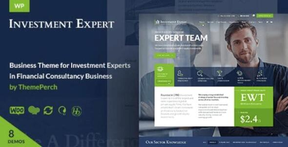 Investment - Corporate Business & Finance Theme for Financial Consulting Company or Agency Websites