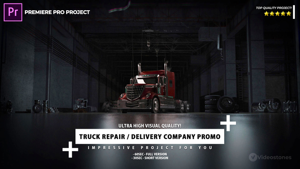 Delivery Company and Truck Repair Promo Premiere Pro Project