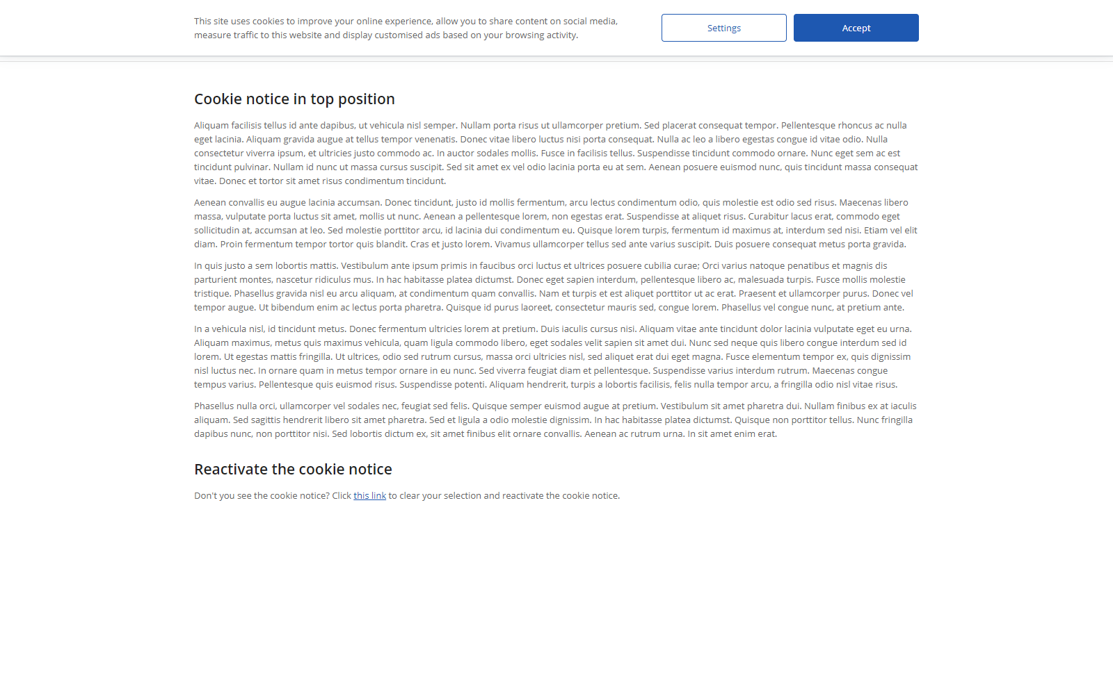 Lightweight Cookie Notice JS by DAEXT CodeCanyon