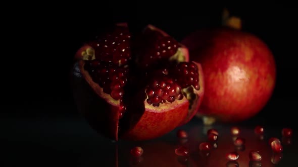 Two Bright Big Grenades on a Black Background alt