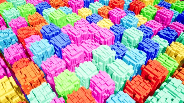 Colored Cubes Maze  alt