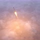 Rocket Flies Through the Clouds 4k - VideoHive Item for Sale