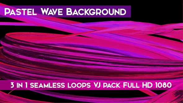 Pastel Wave Background VJ Loops