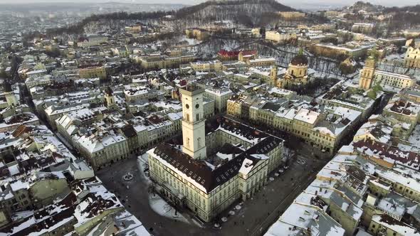Ukraine Lviv City Council, Town Hall, the Tower