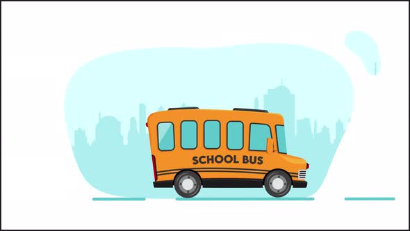 Elegant School Bus Animation