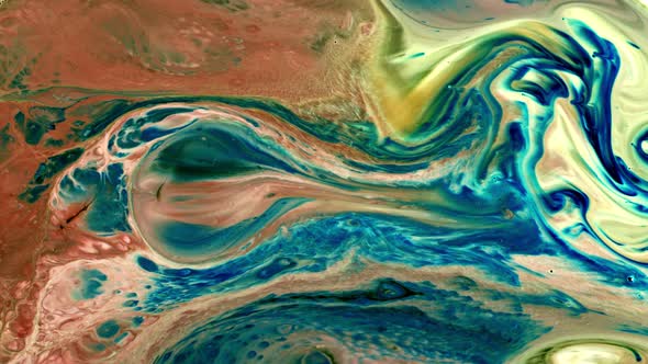 Abstract Colorful Ink Spread Art 066 alt