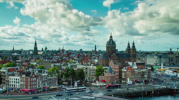 Amsterdam Cityscape Time Lapse alt