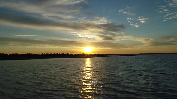 Sunrise on Lake Svityaz Ukraine