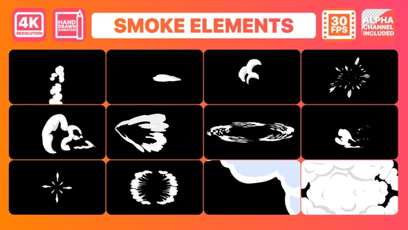 2D Smoke Elements | Motion Graphics Pack
