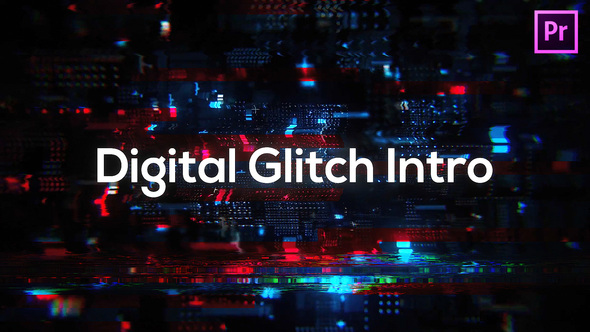 Glitch Technology Intro for Premiere Pro