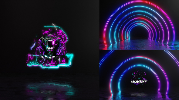 Neon Tunnel Electric - VideoHive 33283740