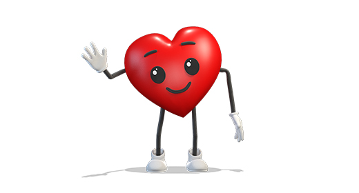Heart 3d character