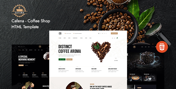 Cafena - Coffee Shop HTML5 Template