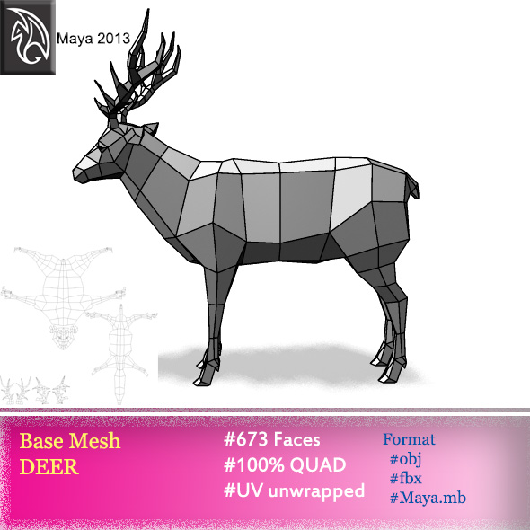 Deer - 3Docean 33285519
