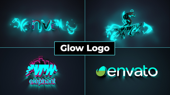 Glow Logo Reveal - VideoHive 33286174