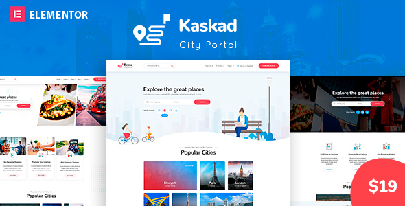 Kaskad - City Guide WordPress Theme