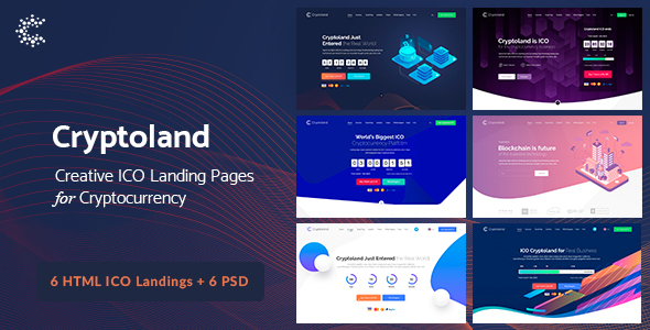 Cryptoland - ICO - ThemeForest 21801087