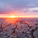 Aerial view of Eiffel Tower - La tour Eiffel in Paris France - PhotoDune Item for Sale