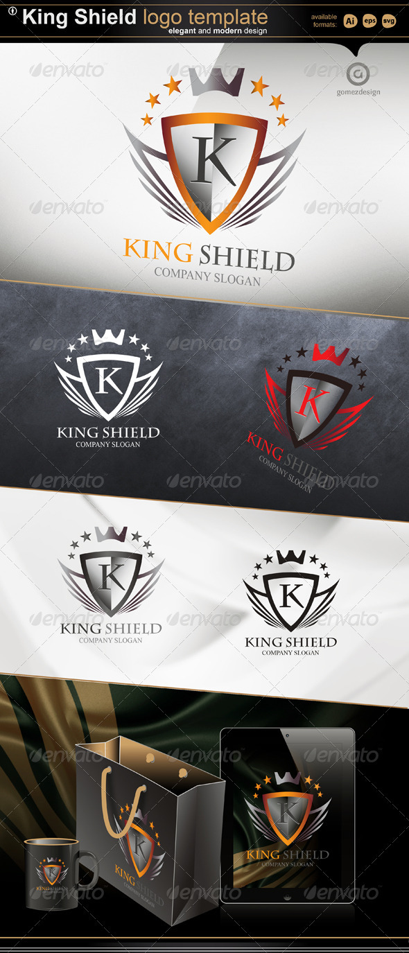 King Shield - Objects Logo Templates