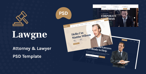 Lawgne - Attorney & Lawyers PSD Template