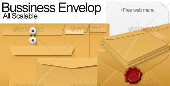 Bussiness Envelope - Miscellaneous Web Elements