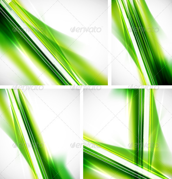 Shiny Green Lines Backgrounds - Backgrounds Decorative
