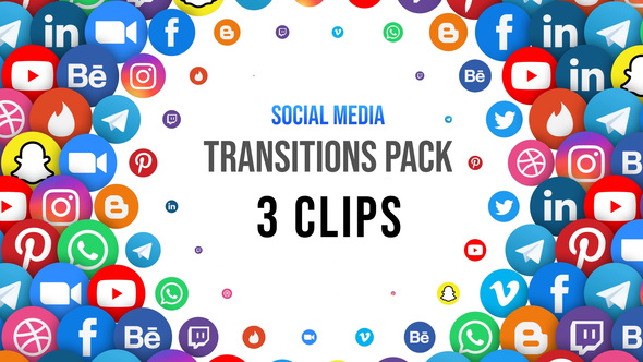 Social Media Transitions - 3 Clips