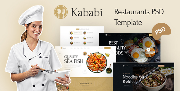 Kababi - Restaurant PSD Template