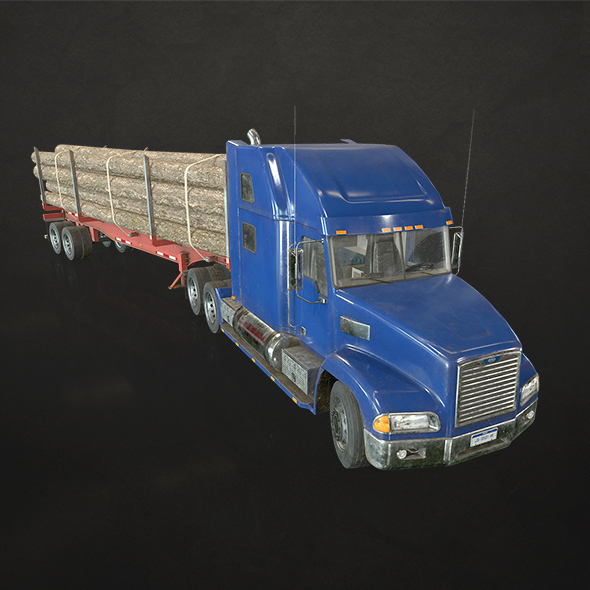 Semi Truck Log - 3Docean 33314182