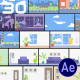 30 Flat Interior and City Background Pack - AE - VideoHive Item for Sale