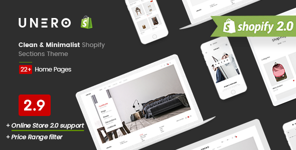 Unero - Clean & Minimal Shopify Sections Theme by roartheme | ThemeForest
